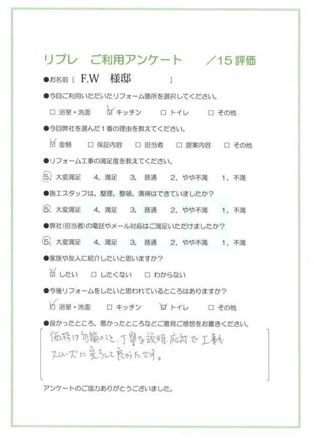 キッチンリフォーム